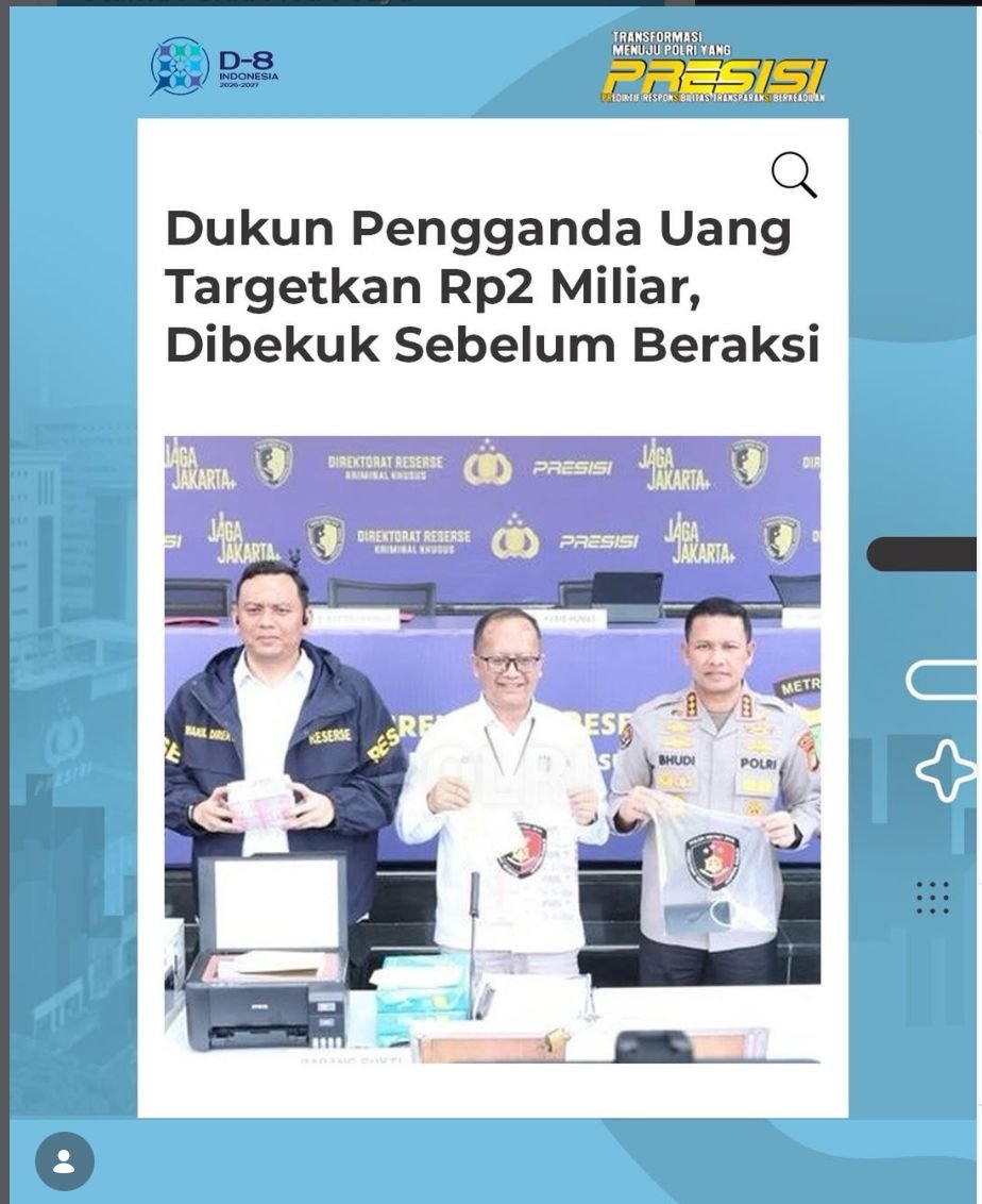 Dukun Pengganda Upal Hendak Sasar Tetangga Manfaatkan Momen Lebaran